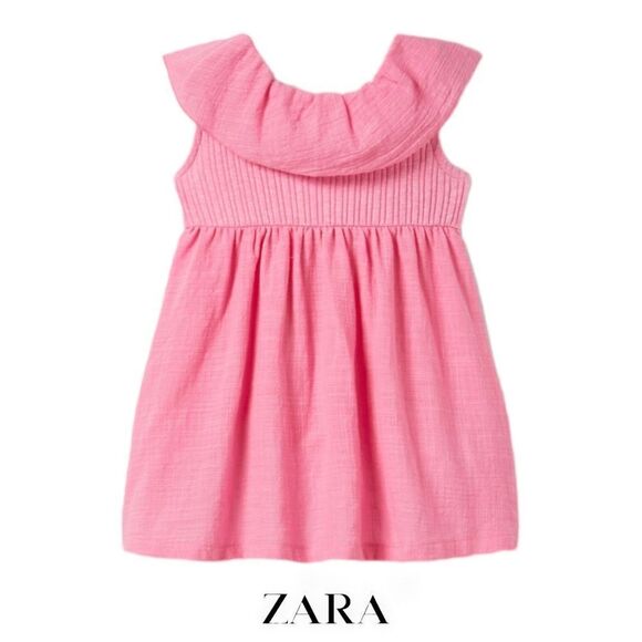ZARA KidsFuchsiaRUFFLED DRESS